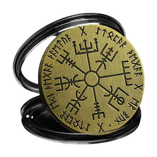 Viking compass coin Nordicmarket