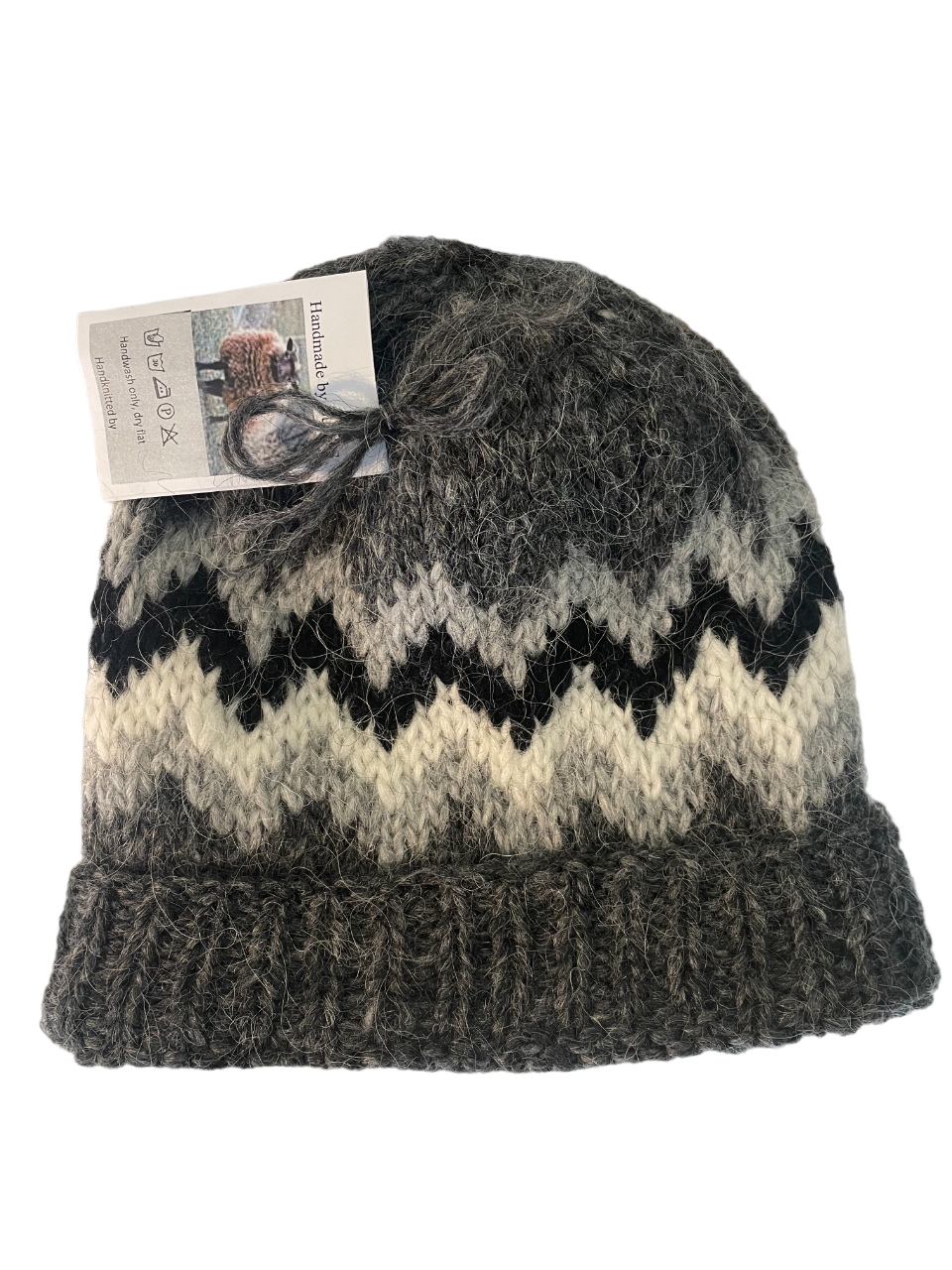 woolen handmade hat by BubbaS with aztec pattern