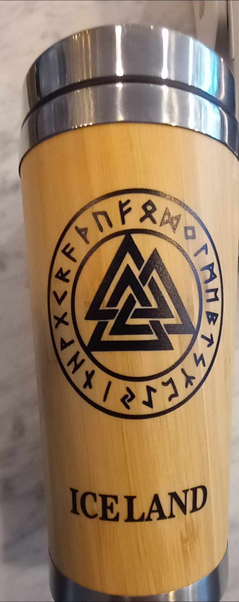 Small Bamboo thermo for coffee