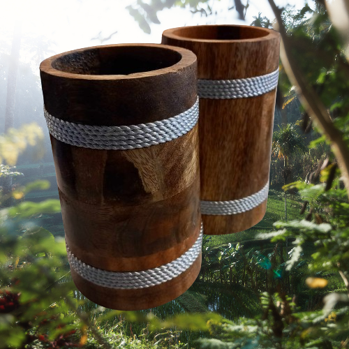 Wooden mugs