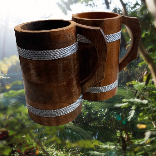 Wooden mugs
