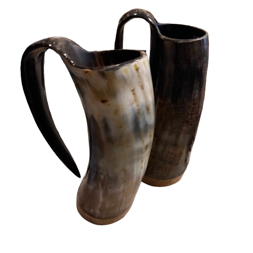 Thin horn mugs