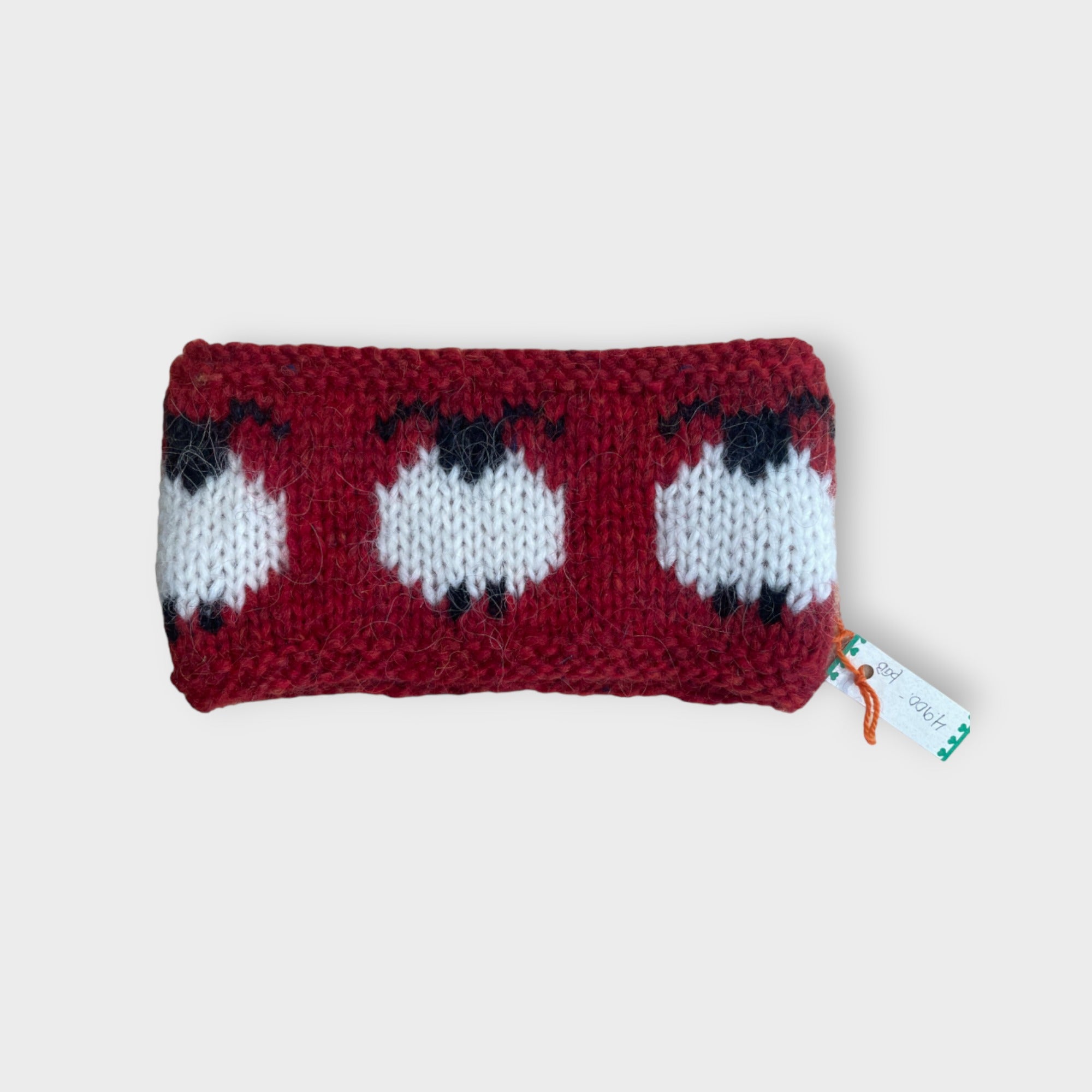 Woolen head band by Þóra Ben with animals