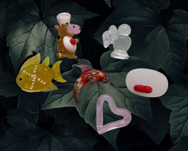 Crystal animals figurines