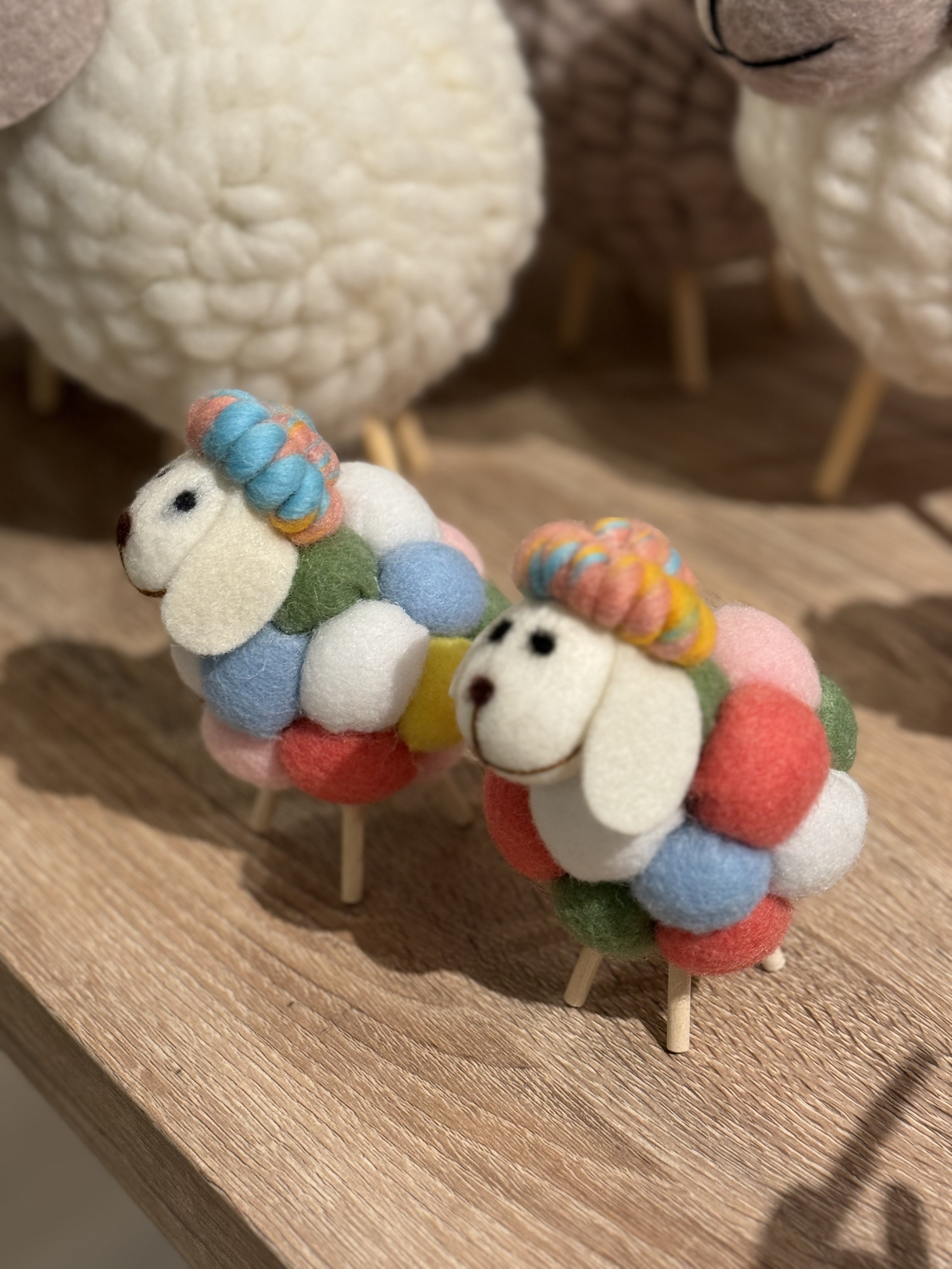 Handmade Woolen Sheep Decor