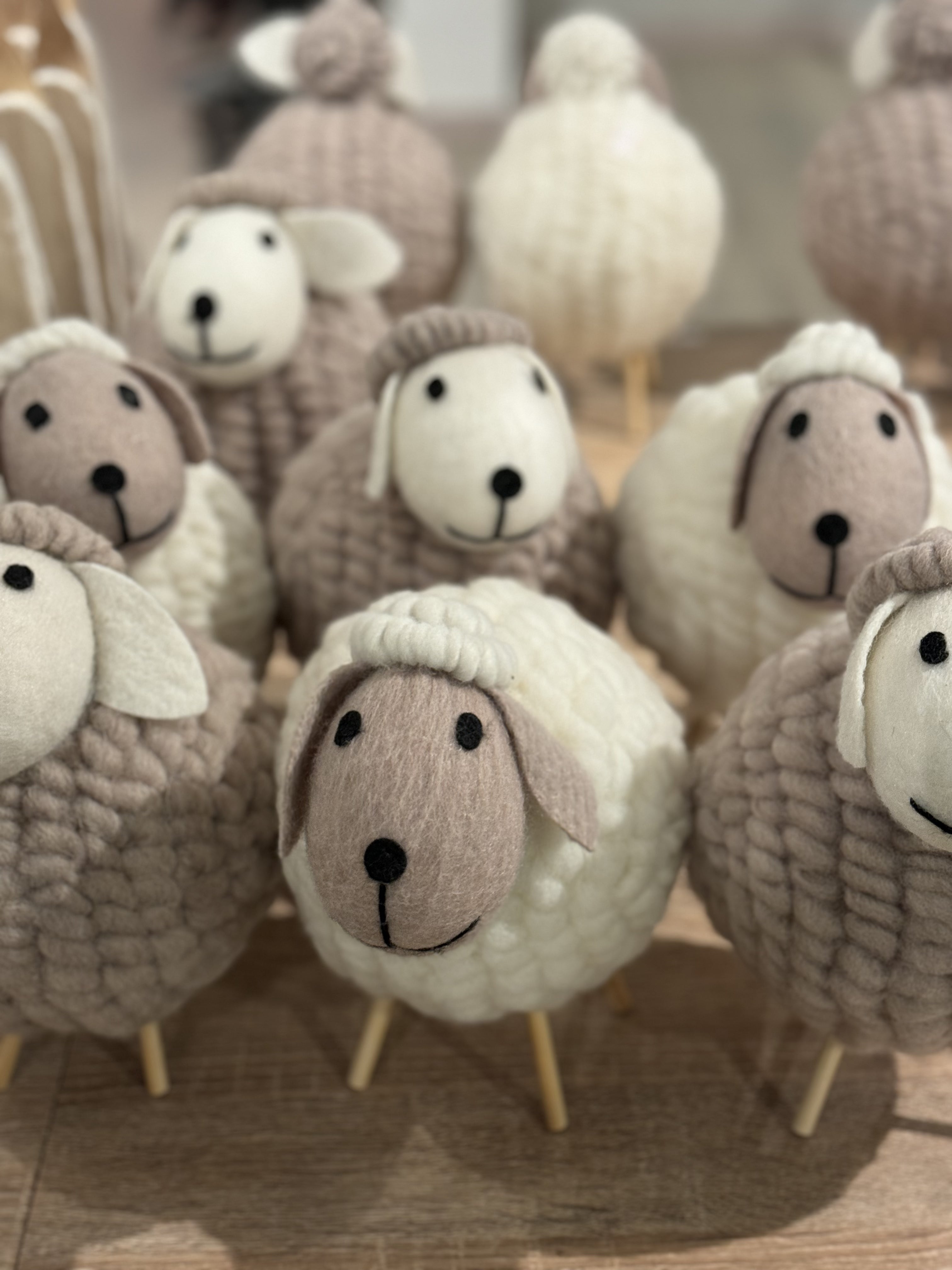 Handmade Woolen Sheep Decor