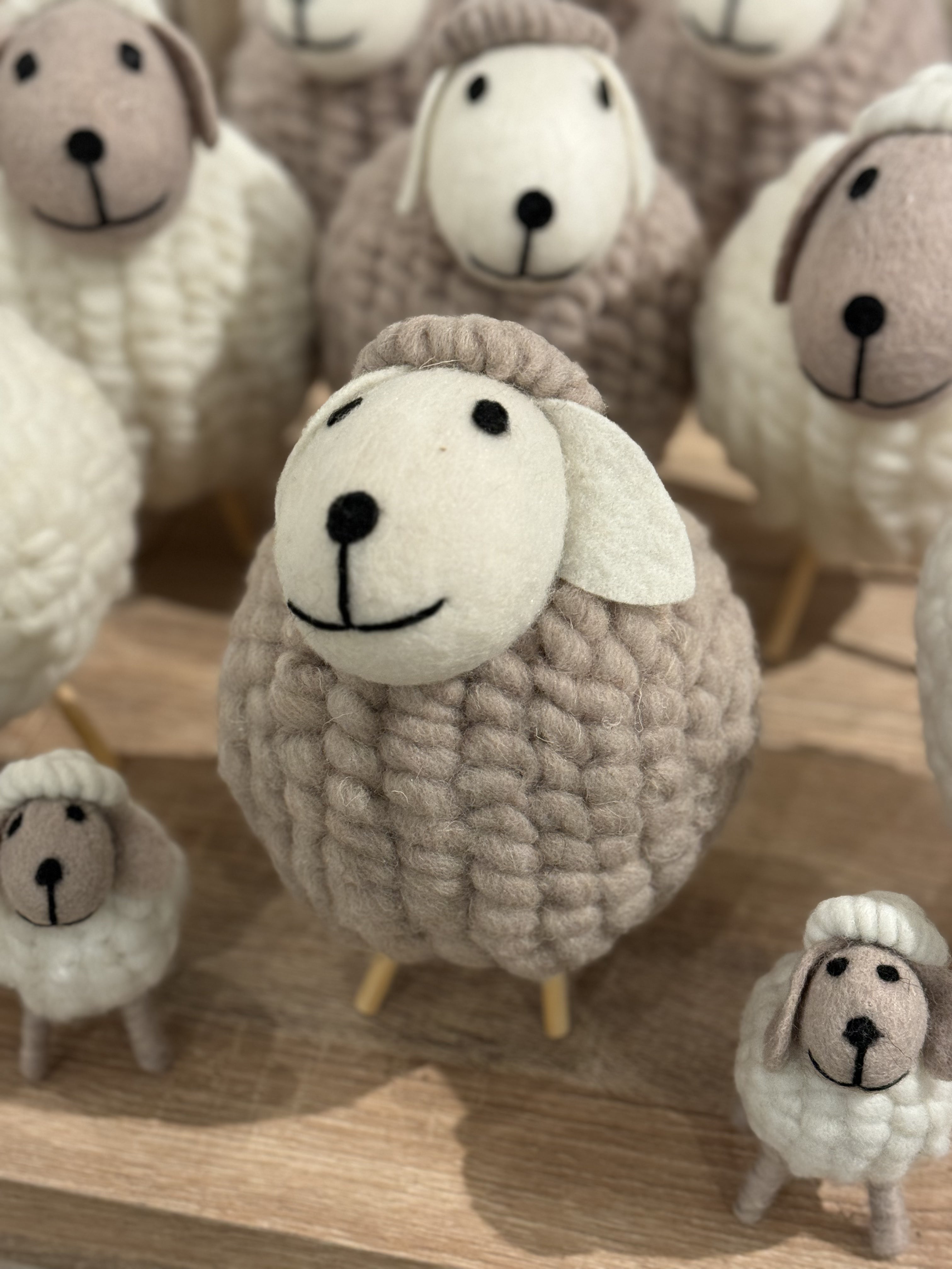 Handmade Woolen Sheep Decor