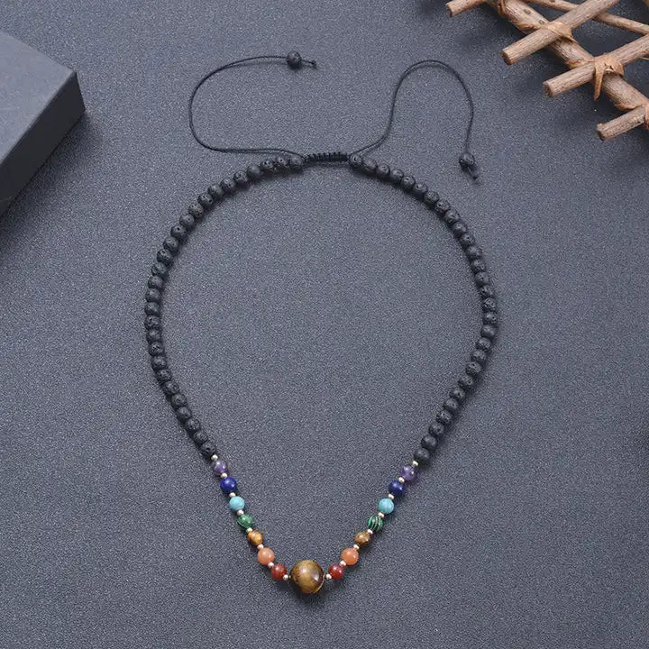 Handmade Lava & Minerals Necklace