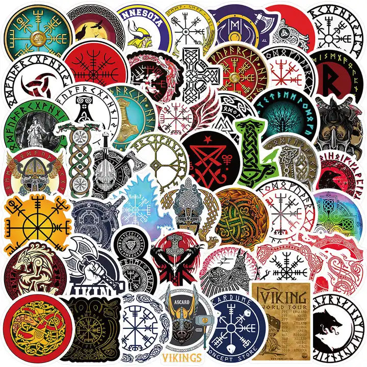 Stickers with Viking/ Nordic runes and symbols