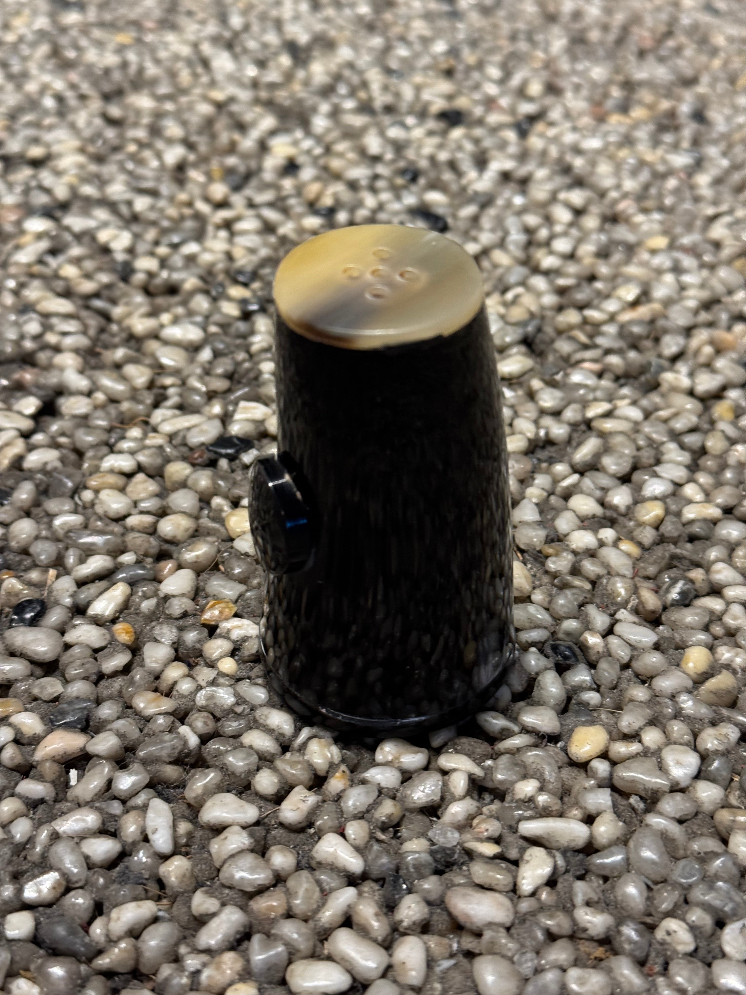 Salt & Pepper Shakers in Horn