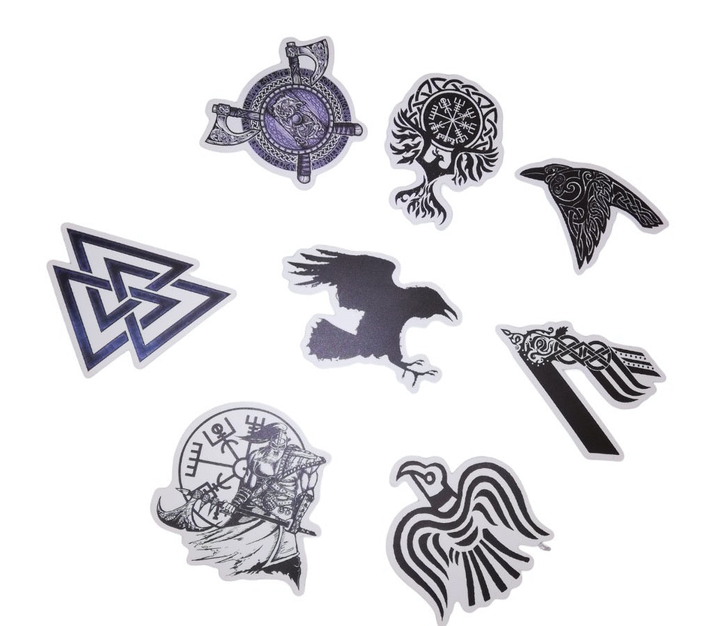 Stickers with Viking/ Nordic runes and symbols