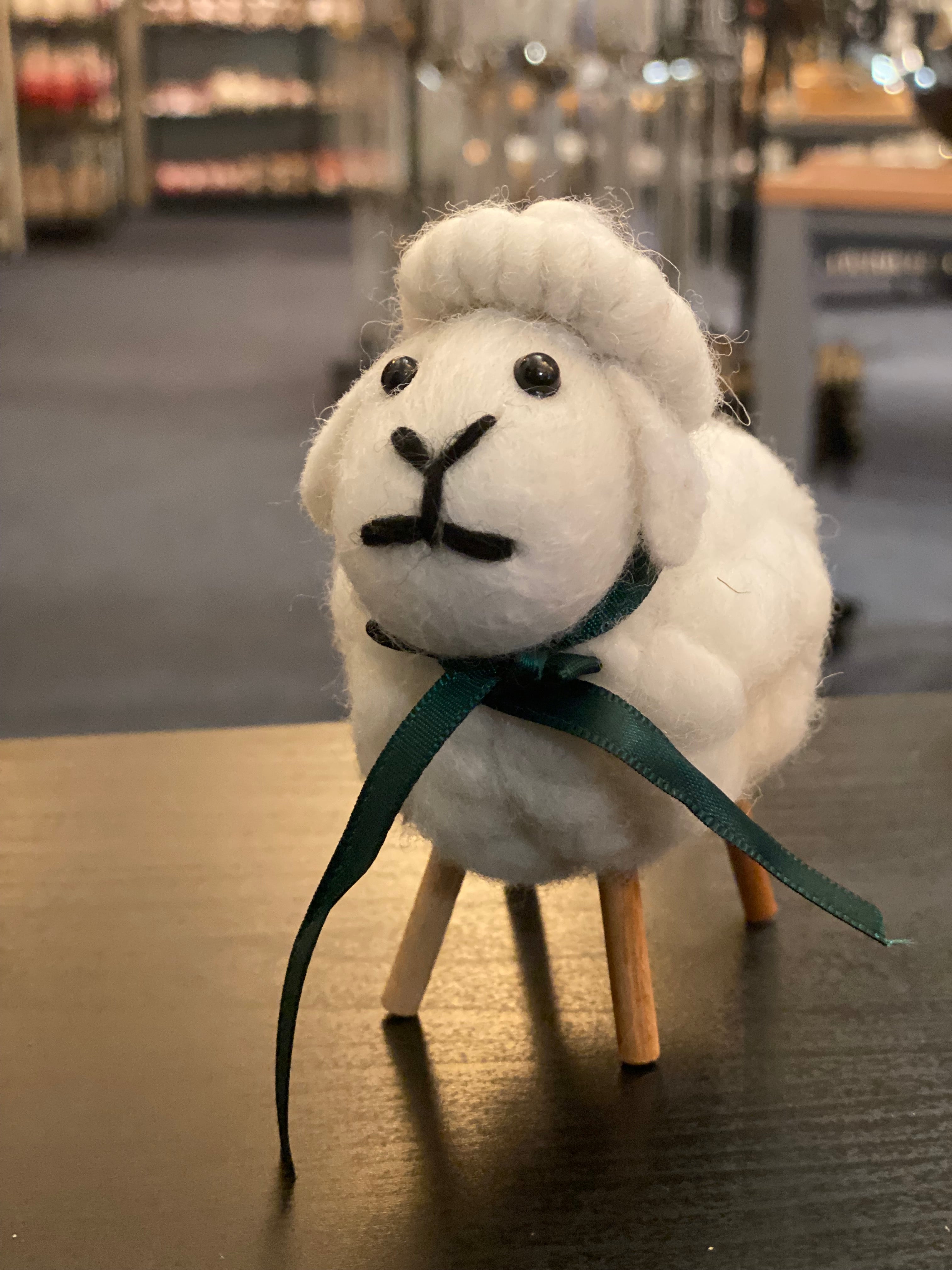 Felted wool sheep 