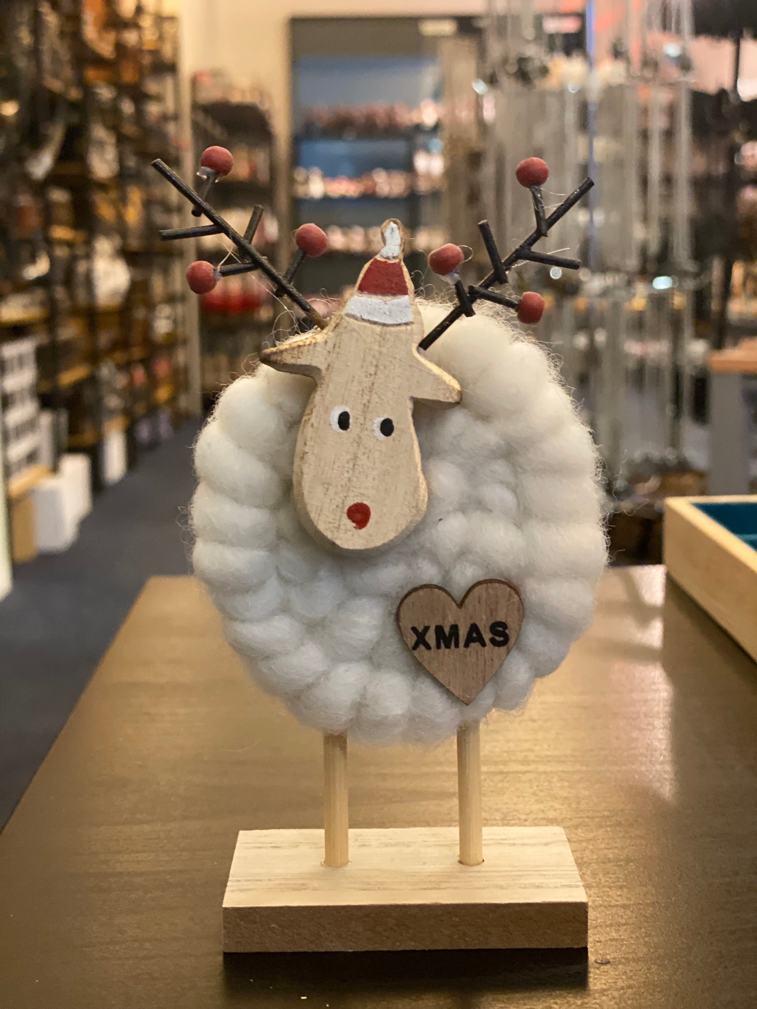 Felted wool reindeer 