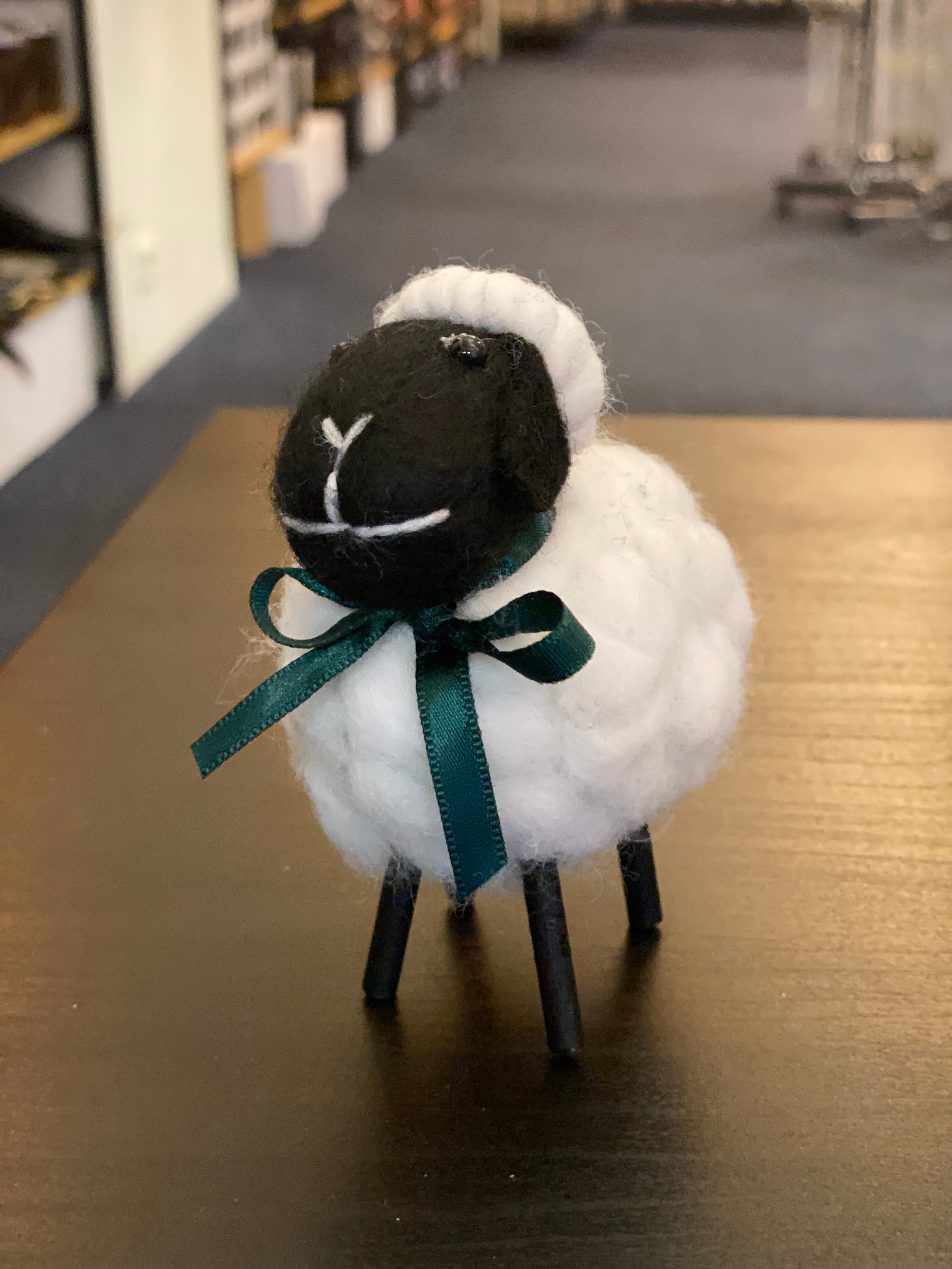 Felted wool sheep 