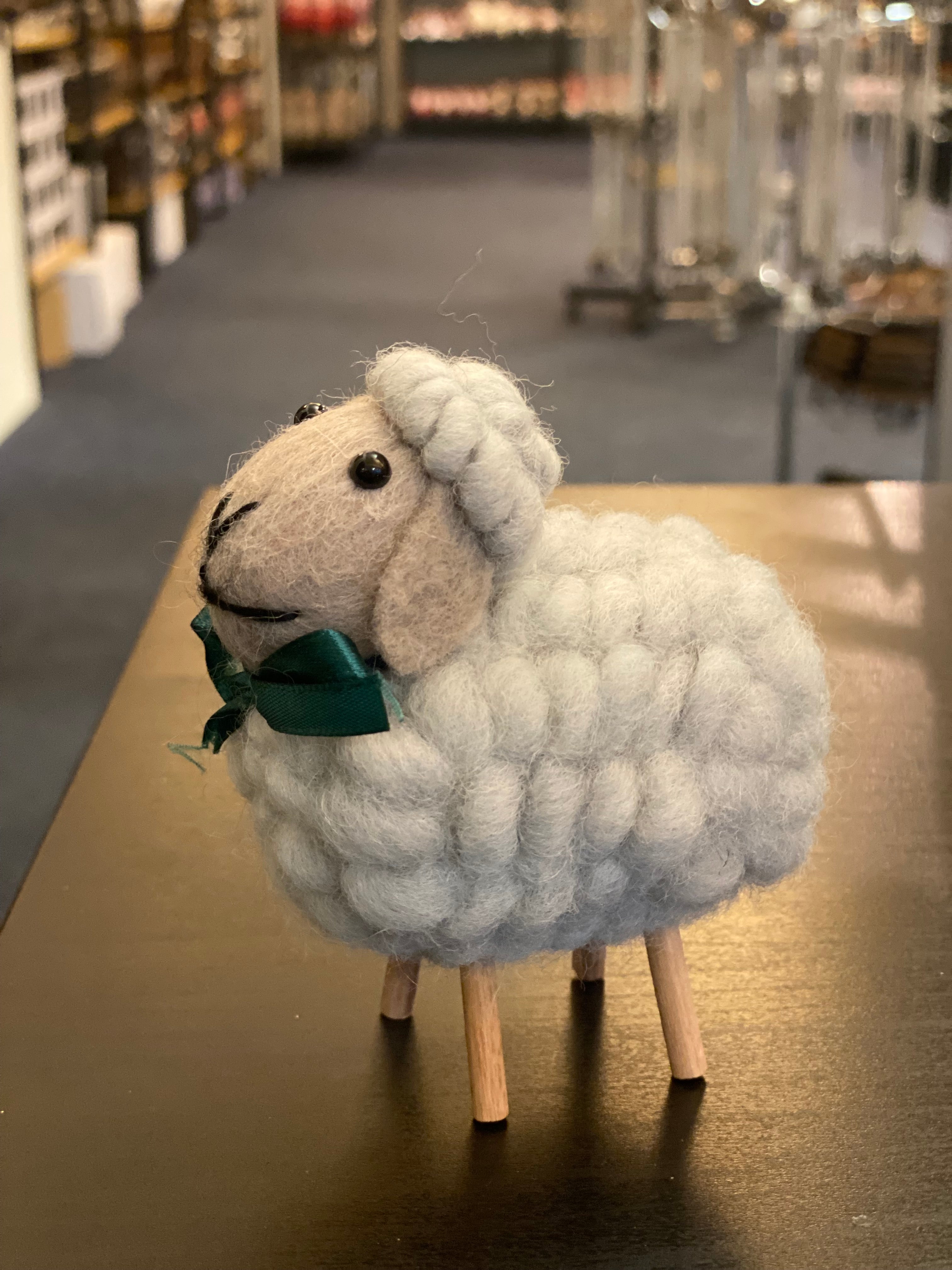 Felted wool sheep 