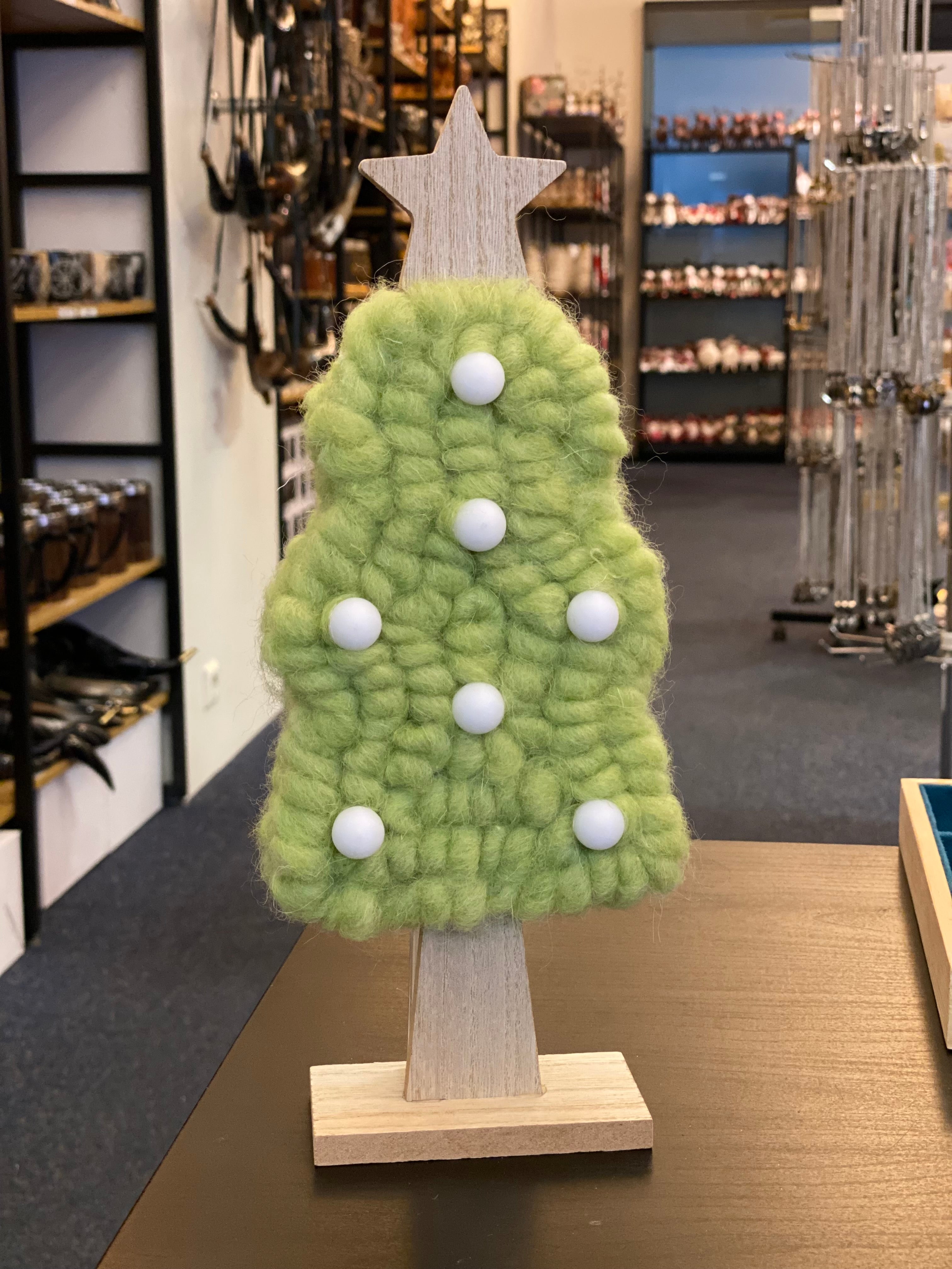 Handmade Christmas tree with light 