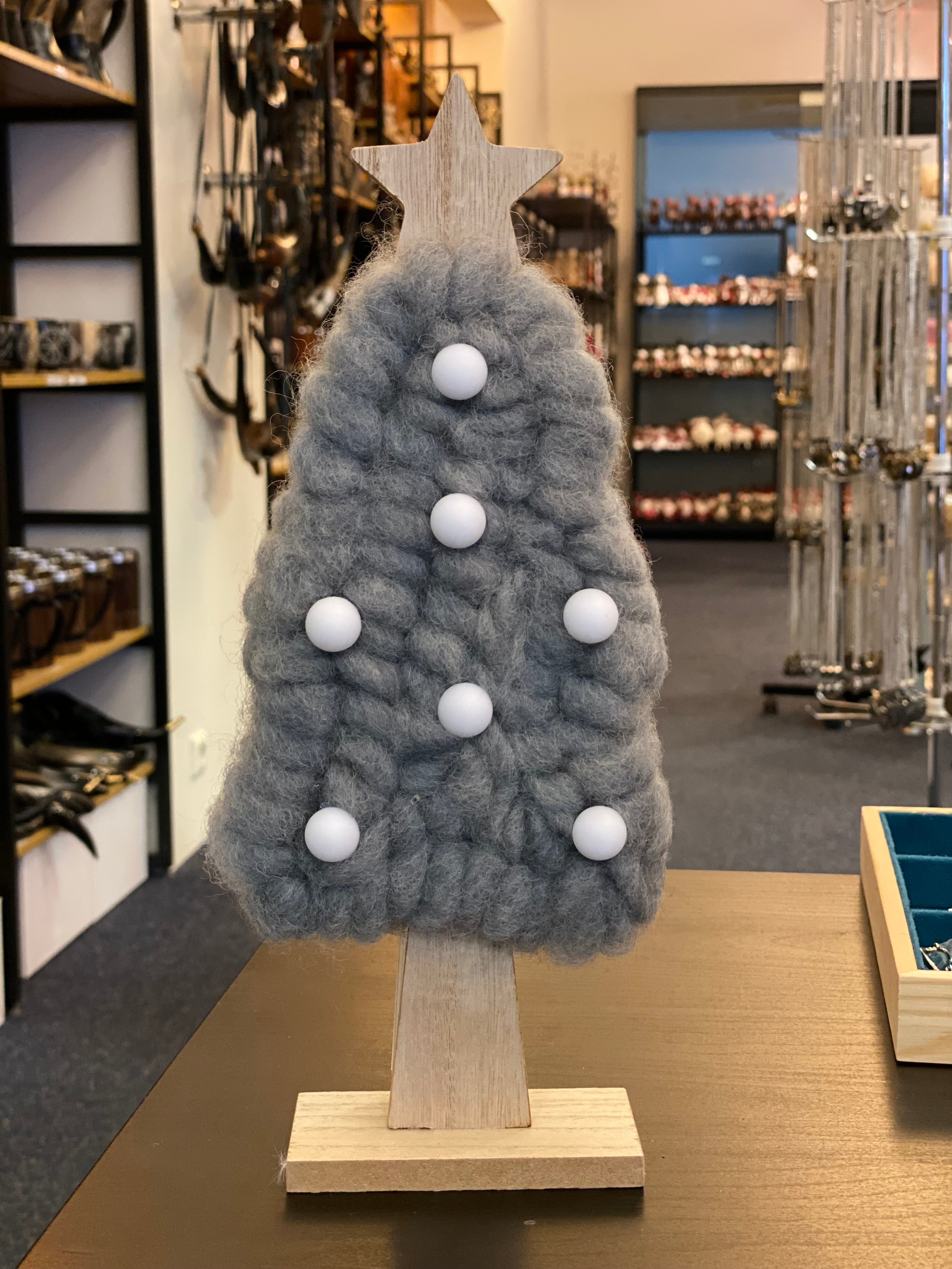 Handmade Christmas tree with light 