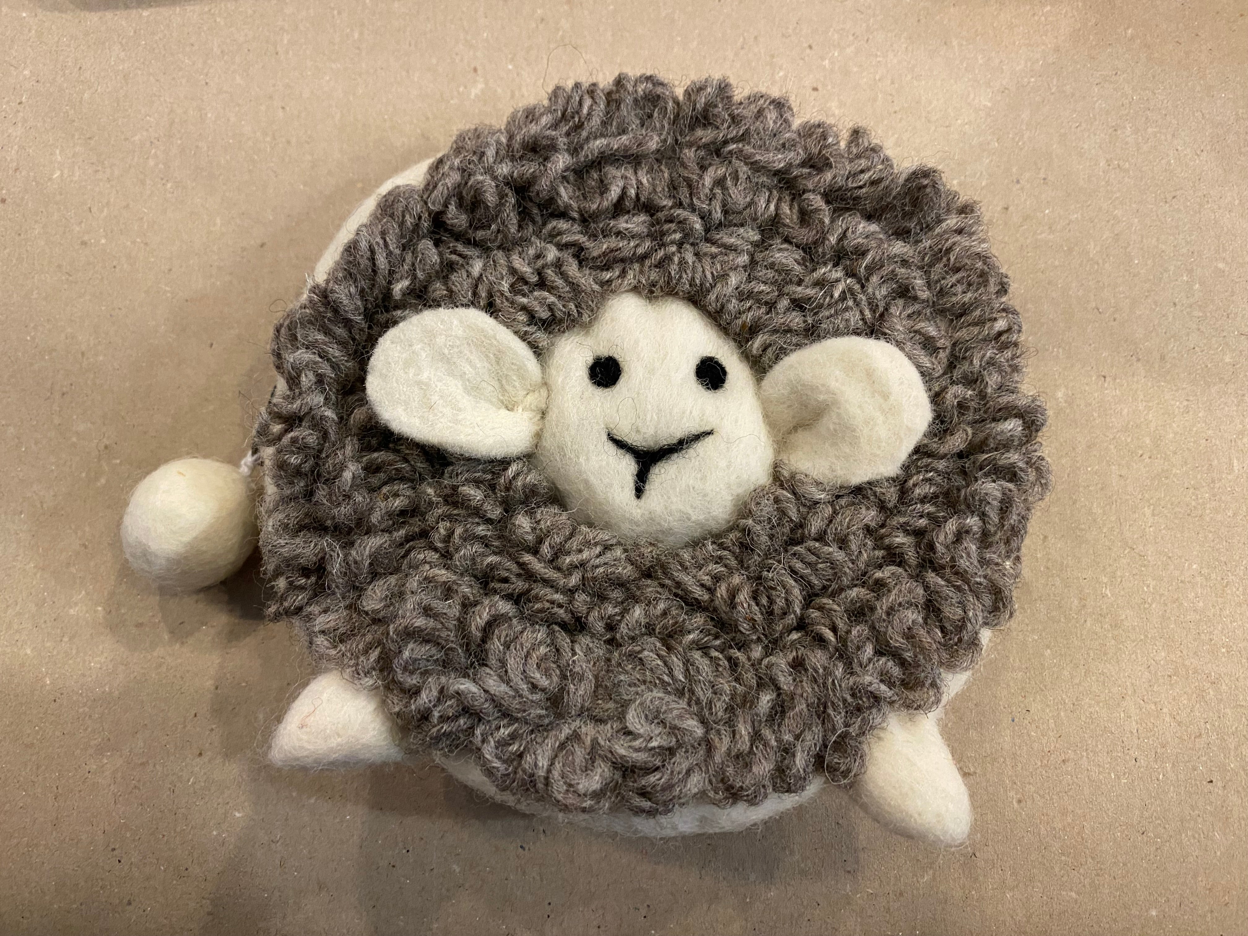 Felted wool small bag with different variants