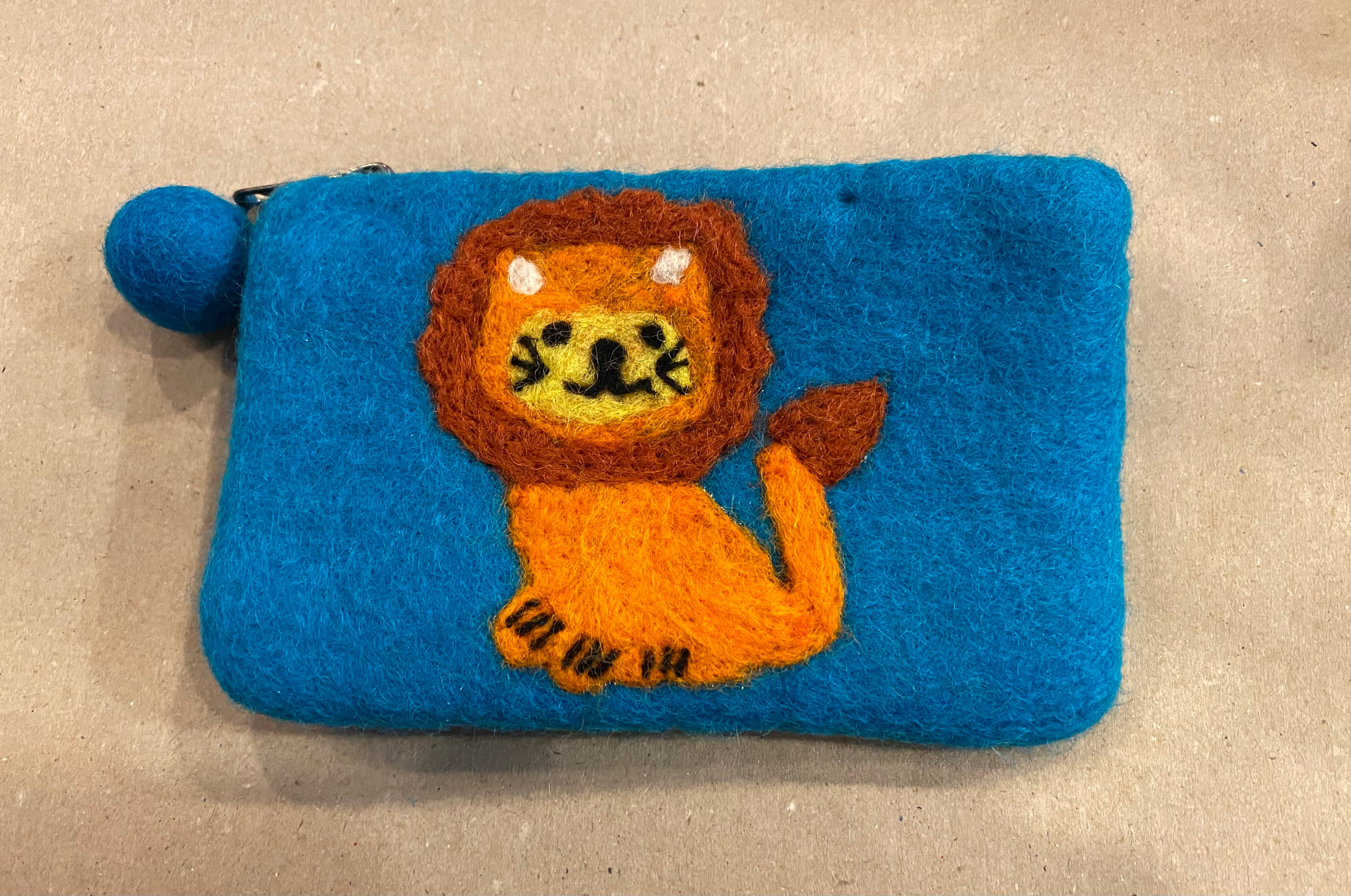Felted wool small bag with different variants