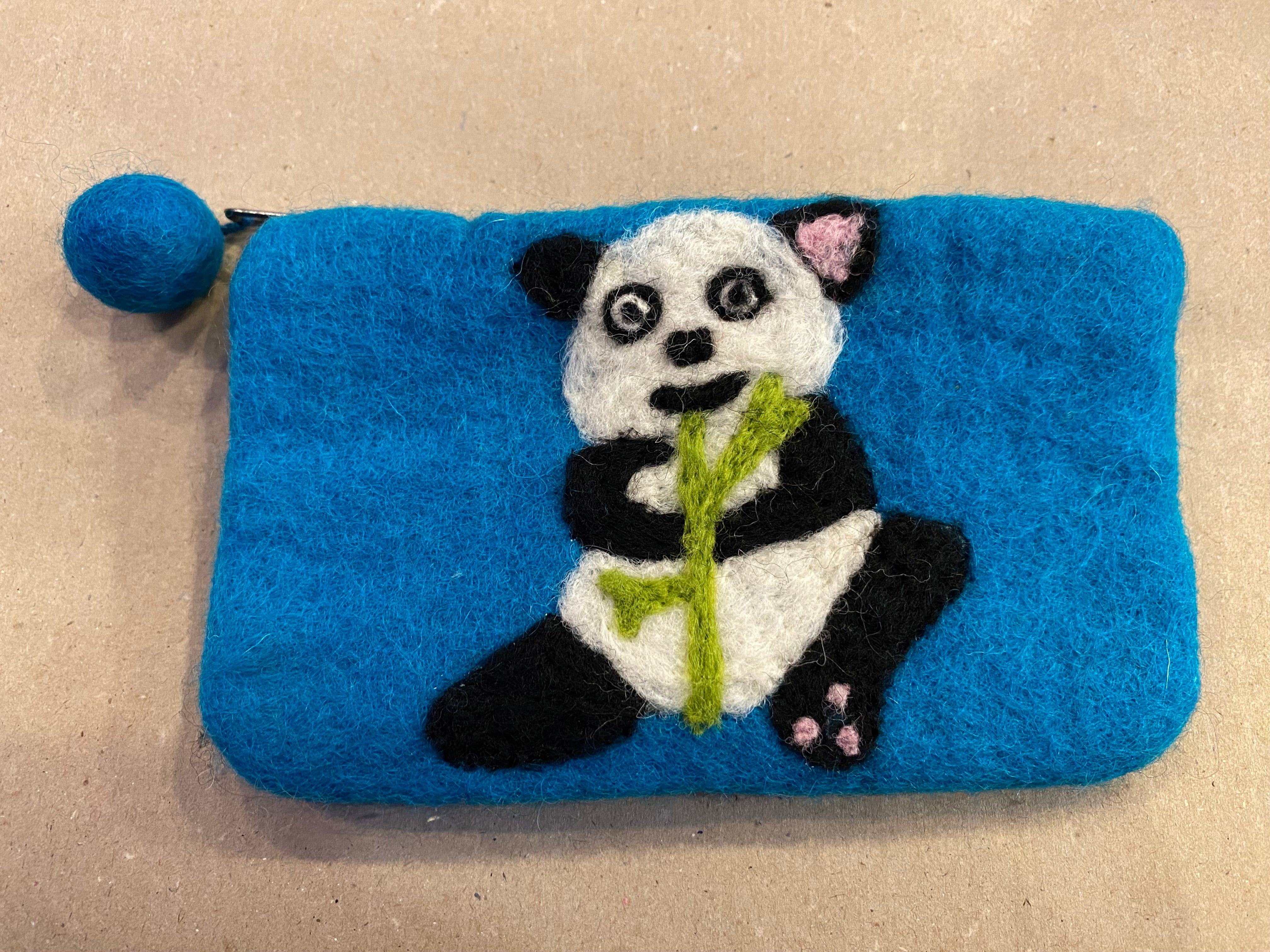 Felted wool small bag with different variants
