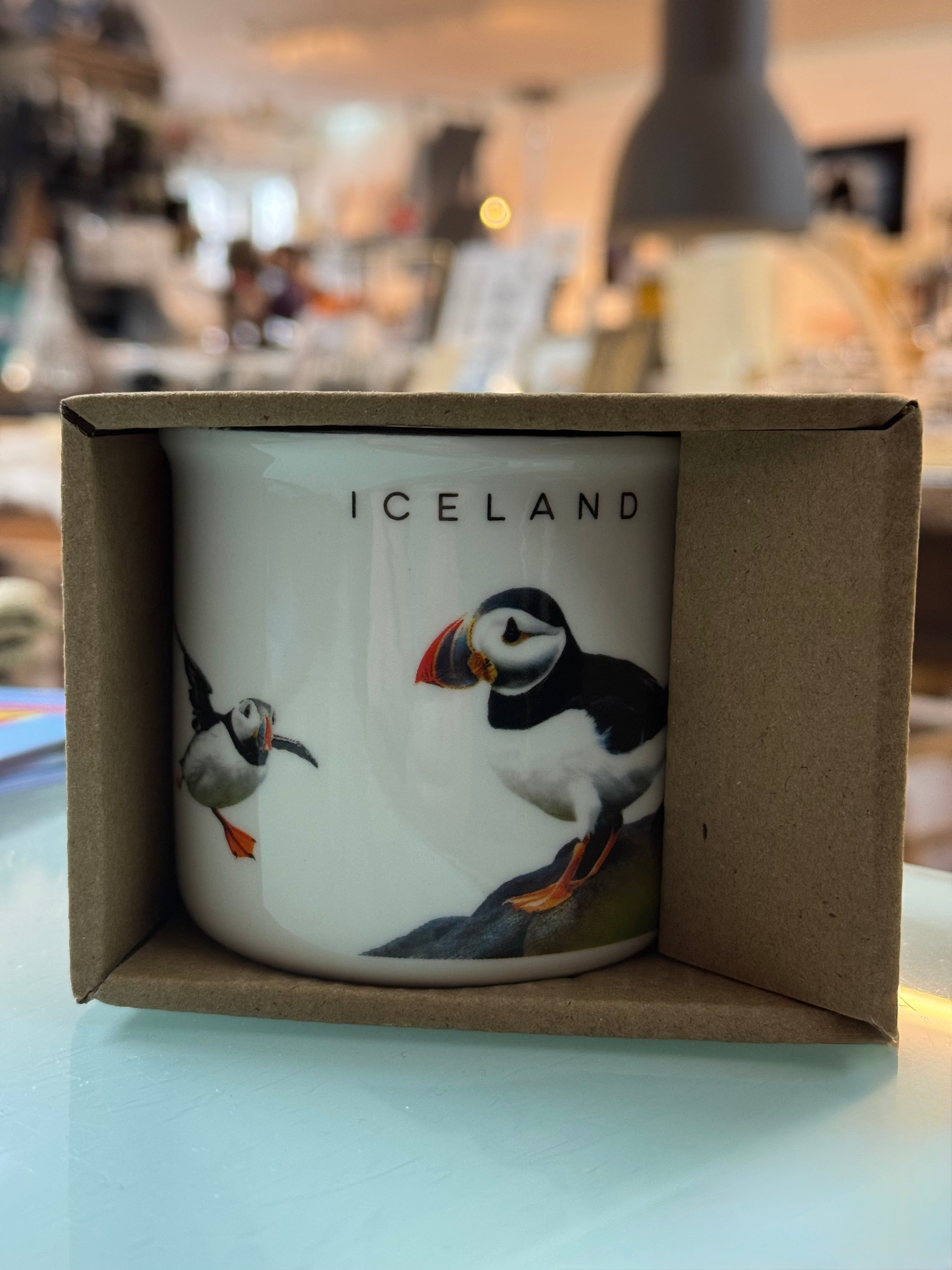 Ceramic cup Puffin