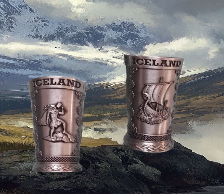 Metal shot glass