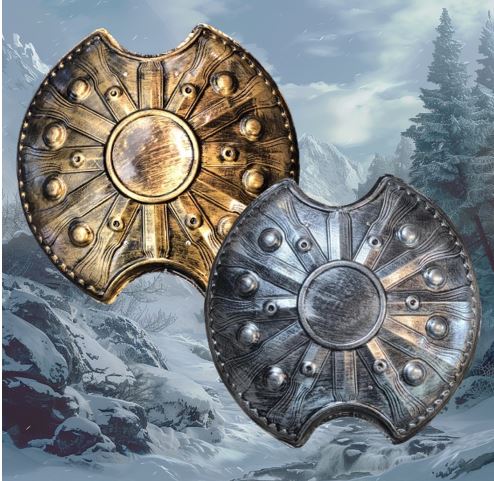 Plastic viking shields