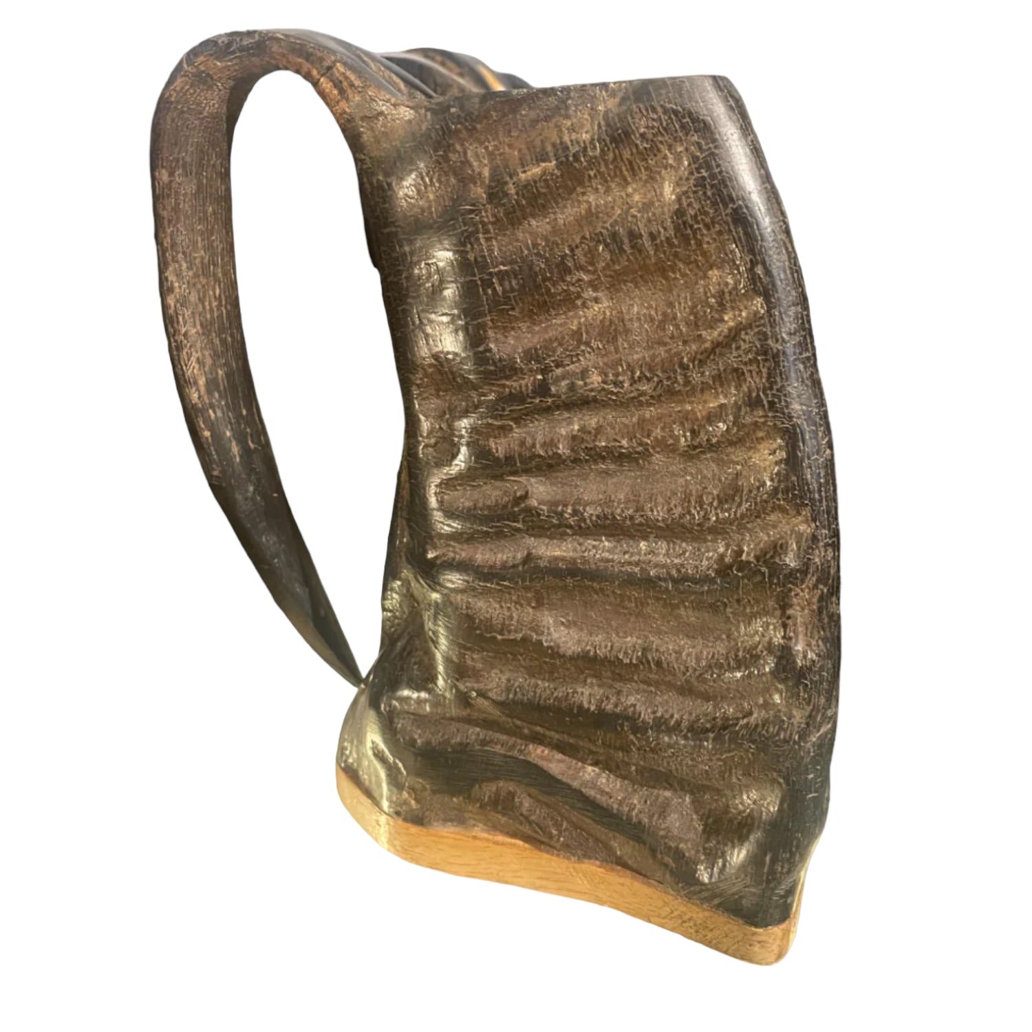 Textured Viking  Horn Mug Triangular