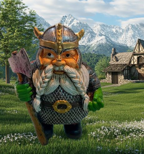 Ceramic Viking Statues