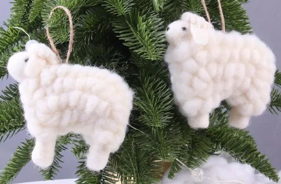 Hanging Decorative Lamb Ornament