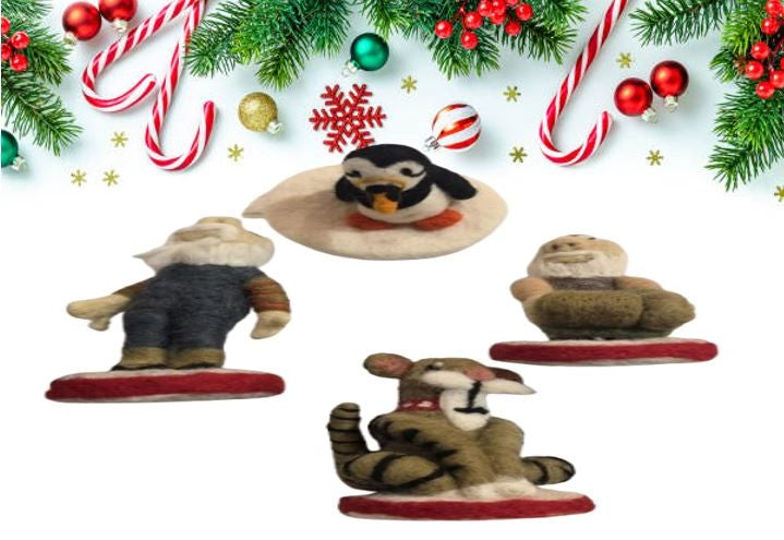Woolen Christmas characters
