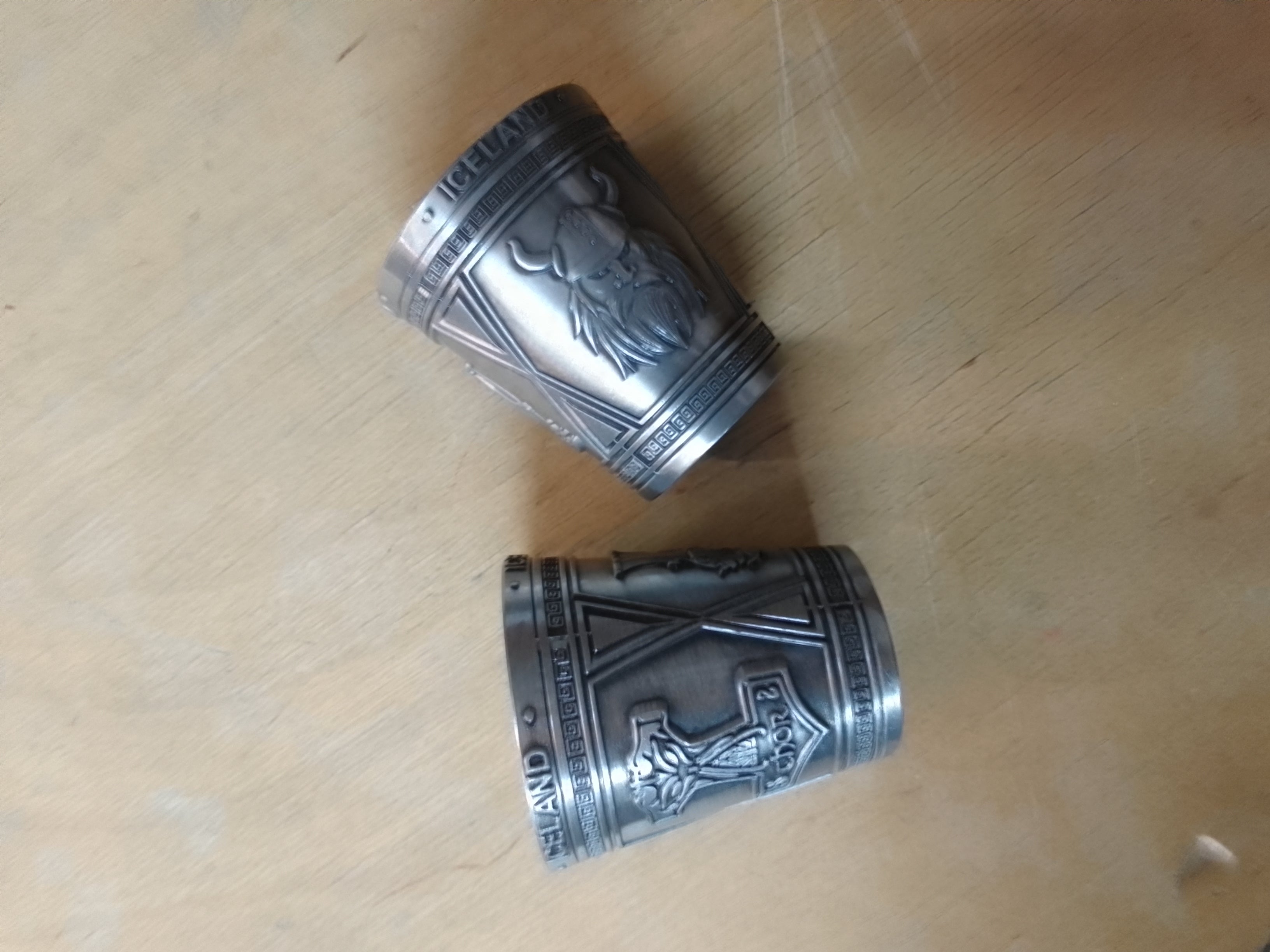 Metal shot glass