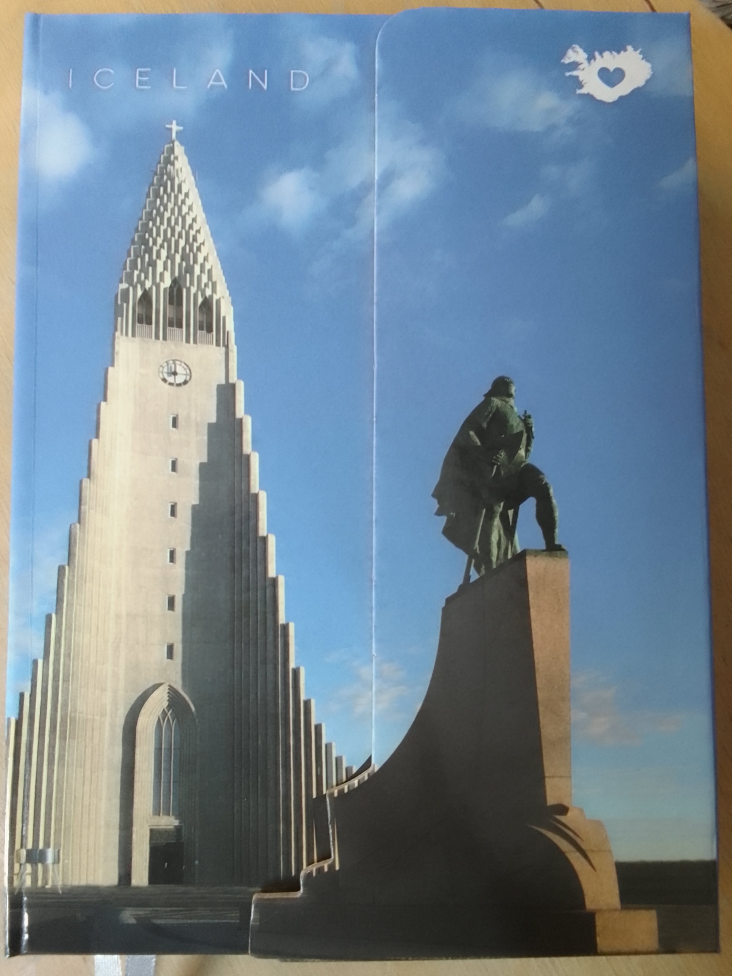 Notebook the Icelandic Horse, the Puffin, and the iconic Hallgrimskirkja Church by Bókafélagið