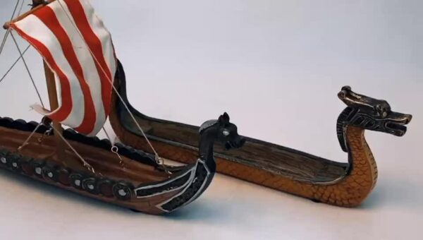 Retro Viking Pirate Ship
