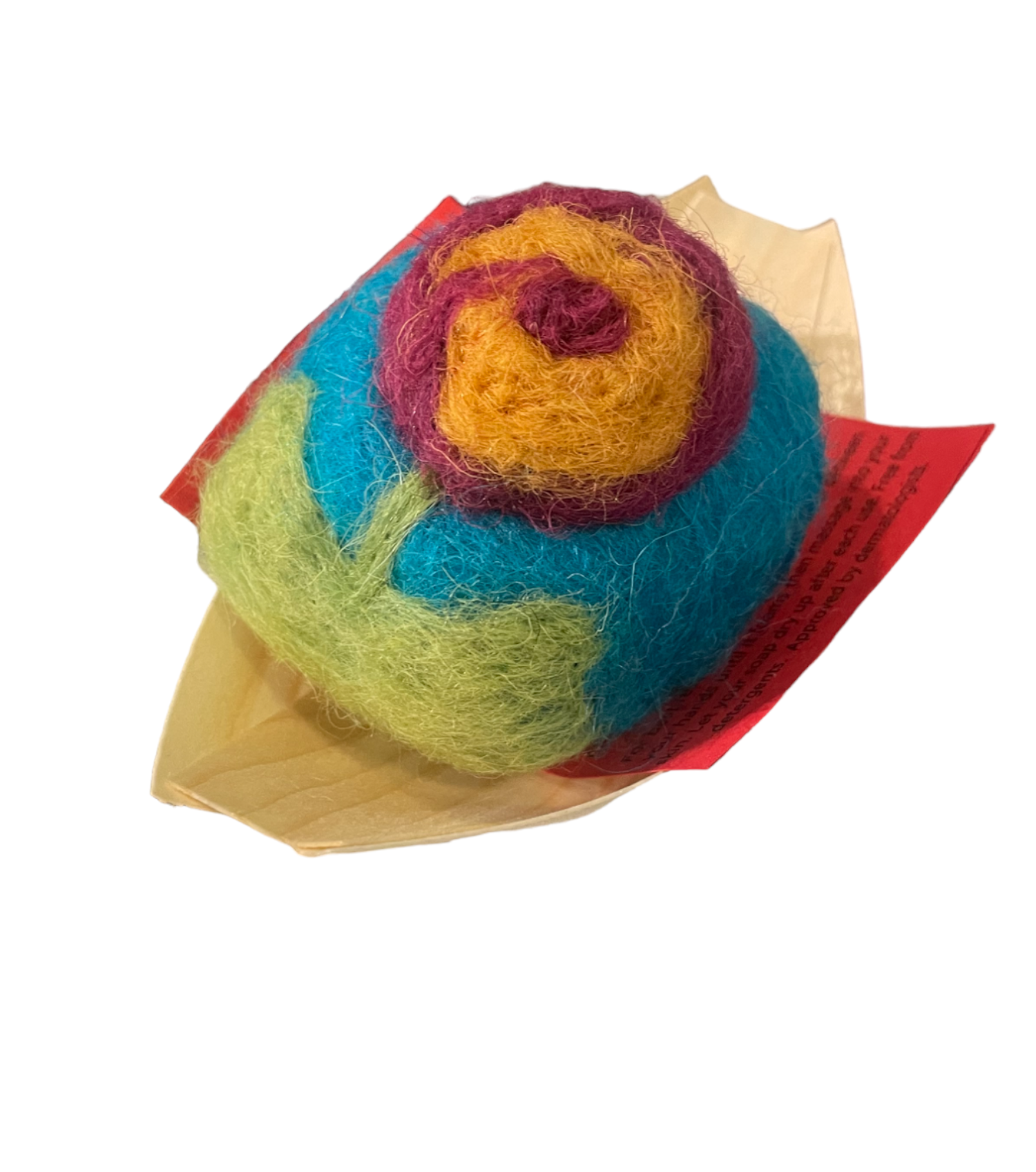 Handmade Flower Scented Soap Wrapped in a Felted Wool by Noami