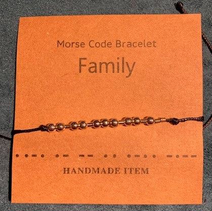 Morse Code Bracelet Handmade