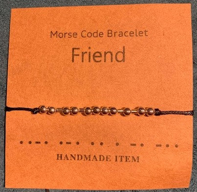 Morse Code Bracelet Handmade