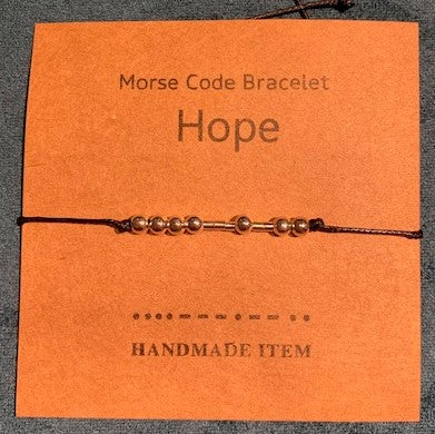 Morse Code Bracelet Handmade