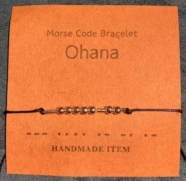 Morse Code Bracelet Handmade