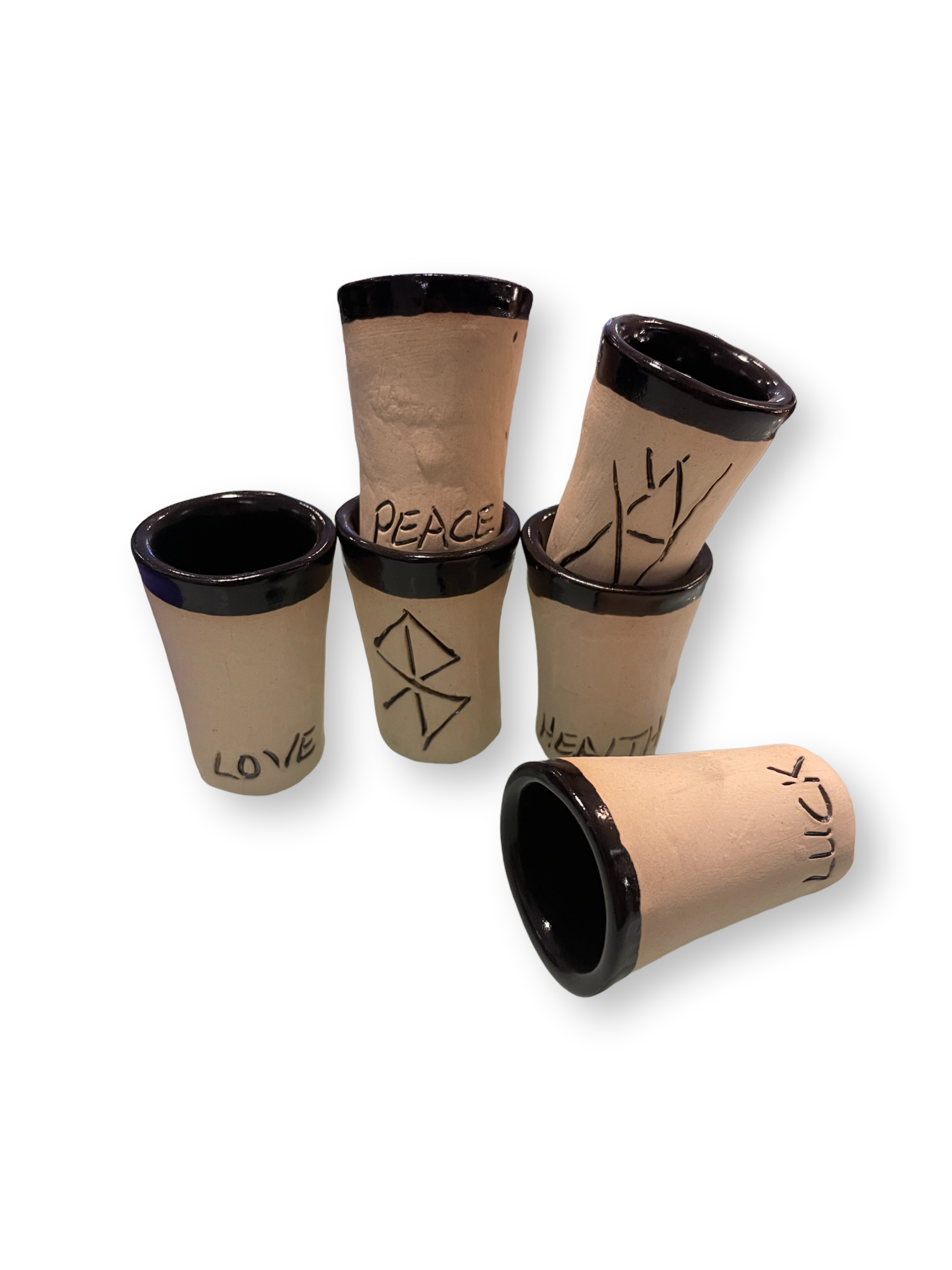 Shot Glass with Rune Charms by Þoa