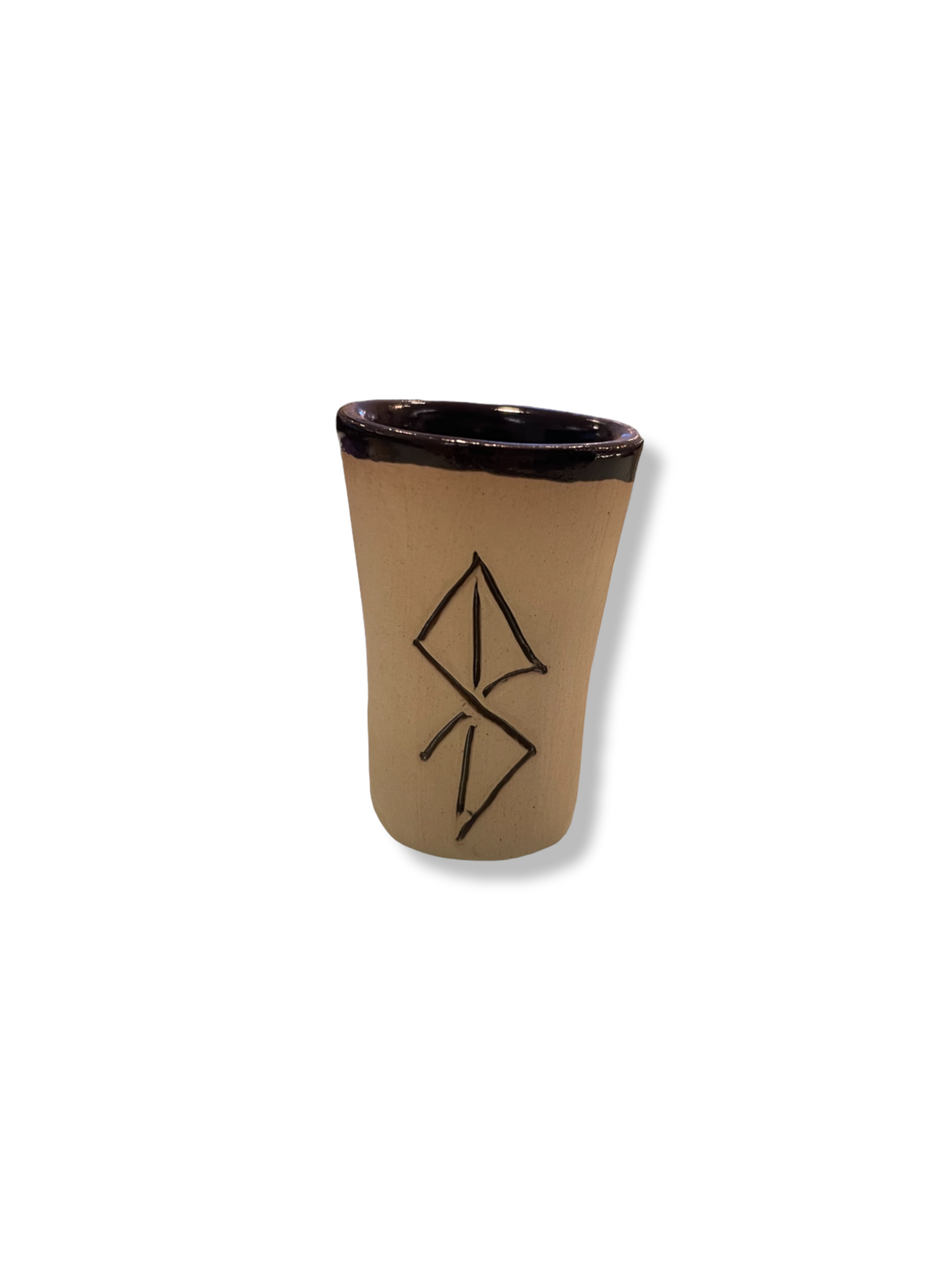 Ceramic  Glass with Rune Charms by Þoa