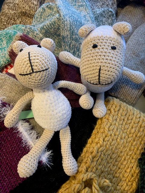 Hand Knitted Sheep 100% Icelandic Wool
