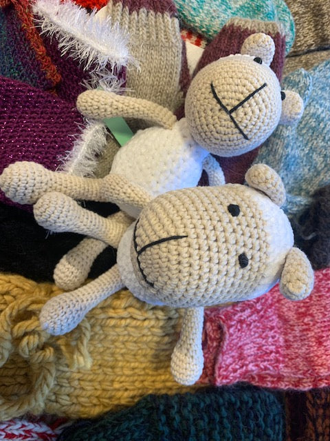 Hand Knitted Sheep 100% Icelandic Wool