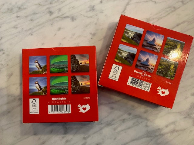 Icelandic Landscapes and Wildlife Coasters