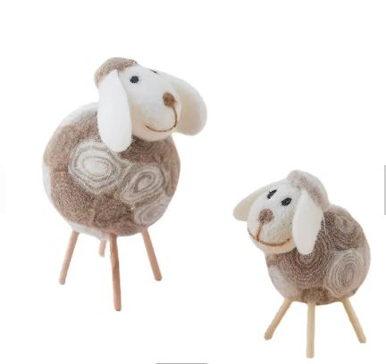 Handmade Woolen Sheep Decoration