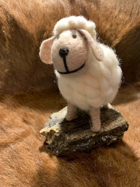 Handmade Woolen Sheep Decor