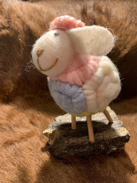 Handmade Woolen Sheep Decor