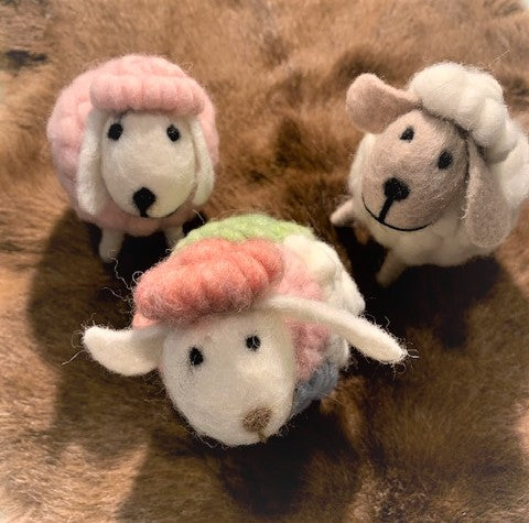 Handmade Woolen Sheep Decor