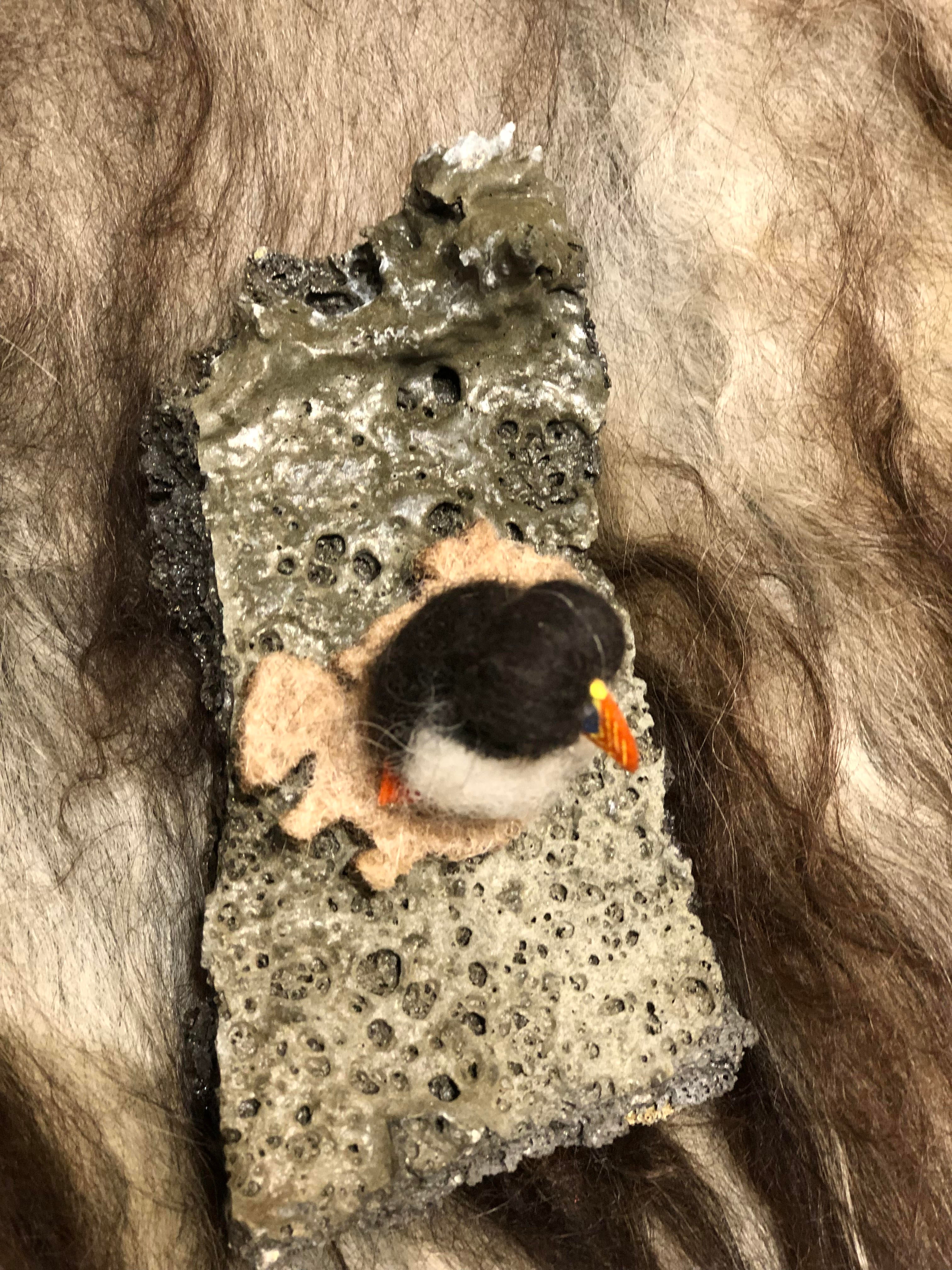 Handmade Woolen Puffin by Skarpi